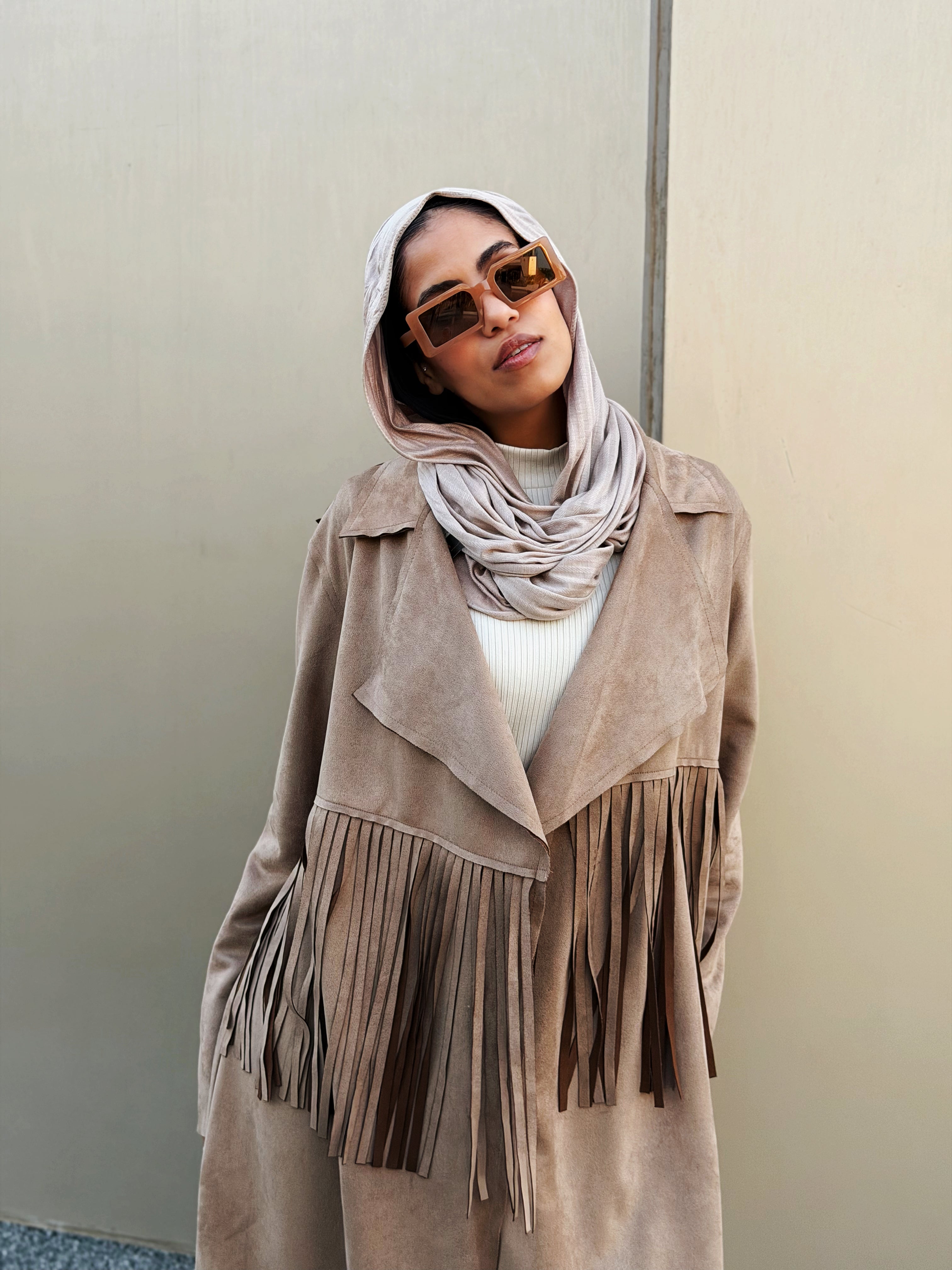 Suede Coat Cafe - AB ESSENTIALS