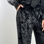 Super Velvet Black Pants - AB ESSENTIALS