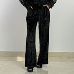 Super Velvet Black Pants - AB ESSENTIALS