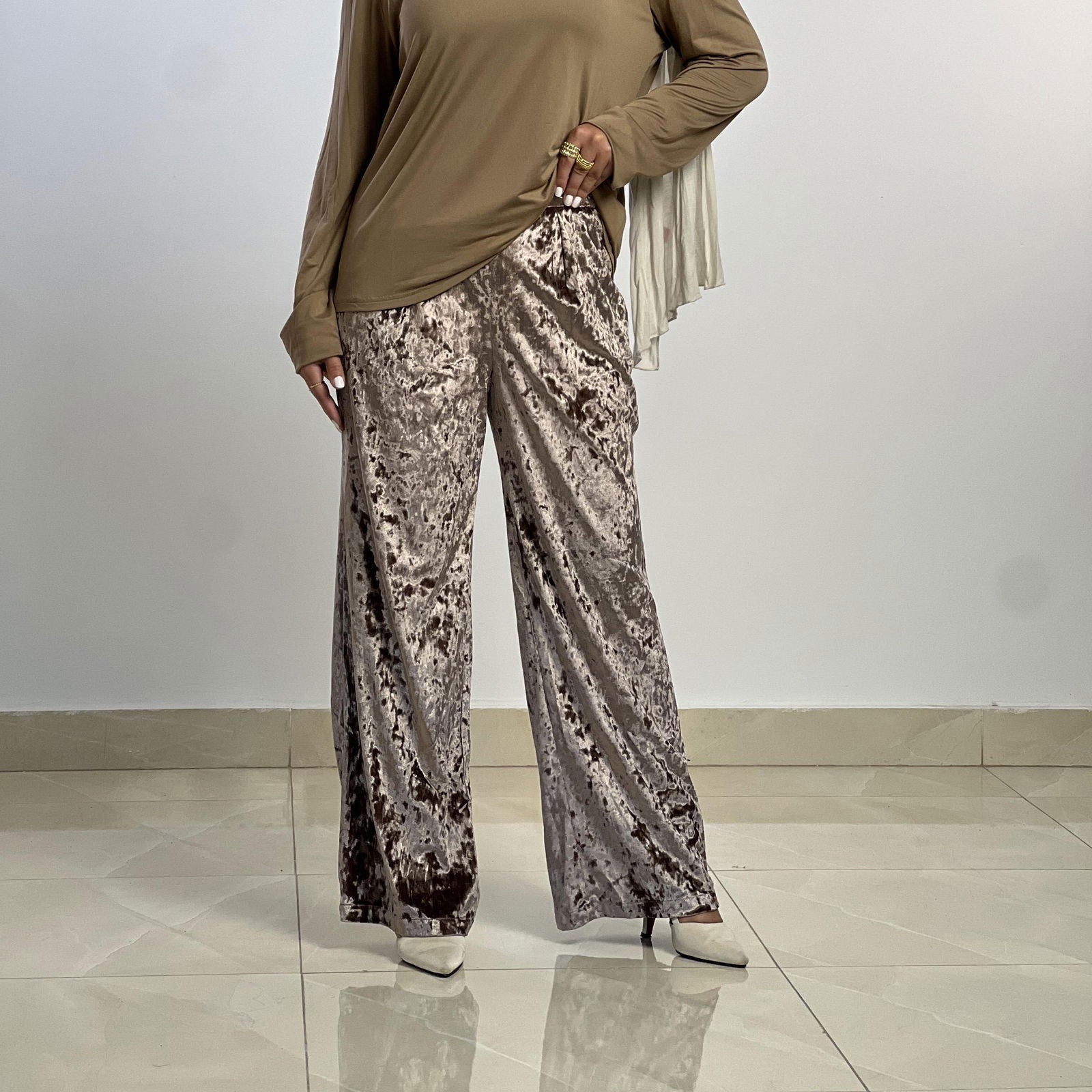 Super Velvet Cafe Pants - AB ESSENTIALS