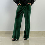Super Velvet Green Pants - AB ESSENTIALS
