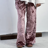 Super Velvet Rose Pants - AB ESSENTIALS