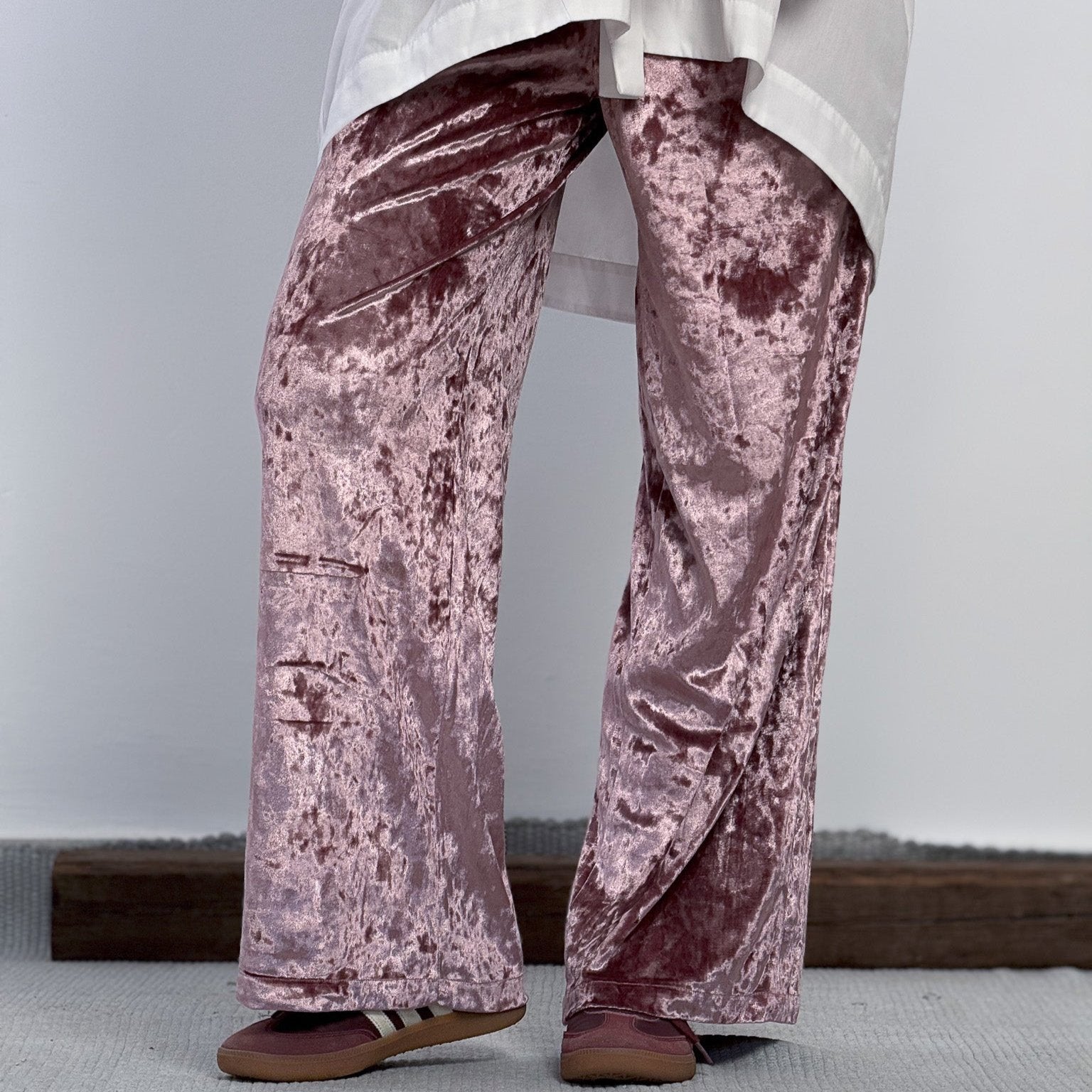 Super Velvet Rose Pants - AB ESSENTIALS