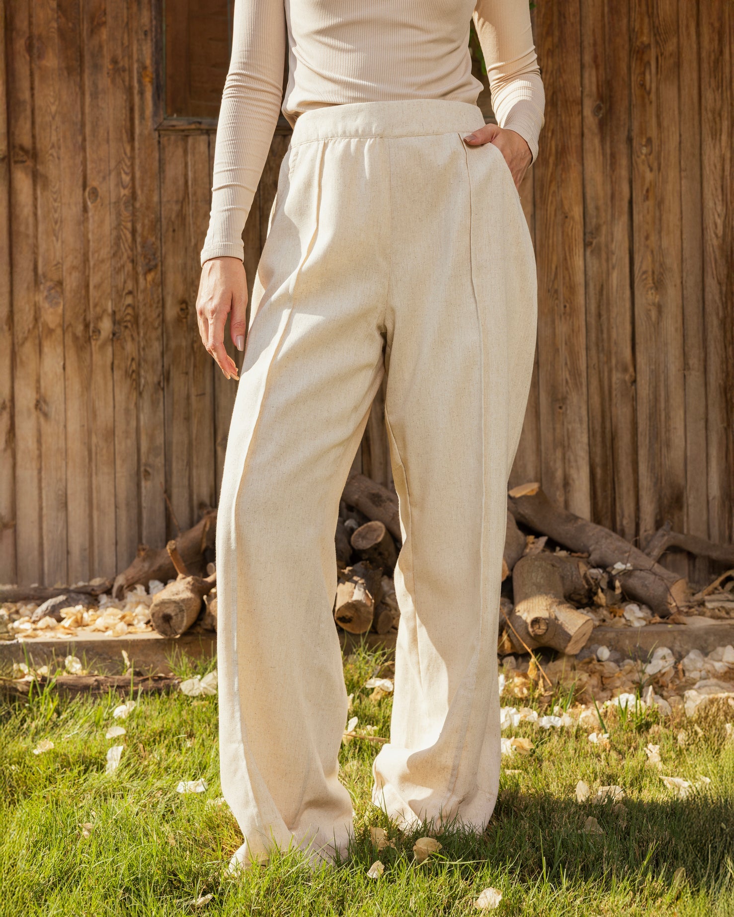 Sway Pants Beige - AB ESSENTIALS