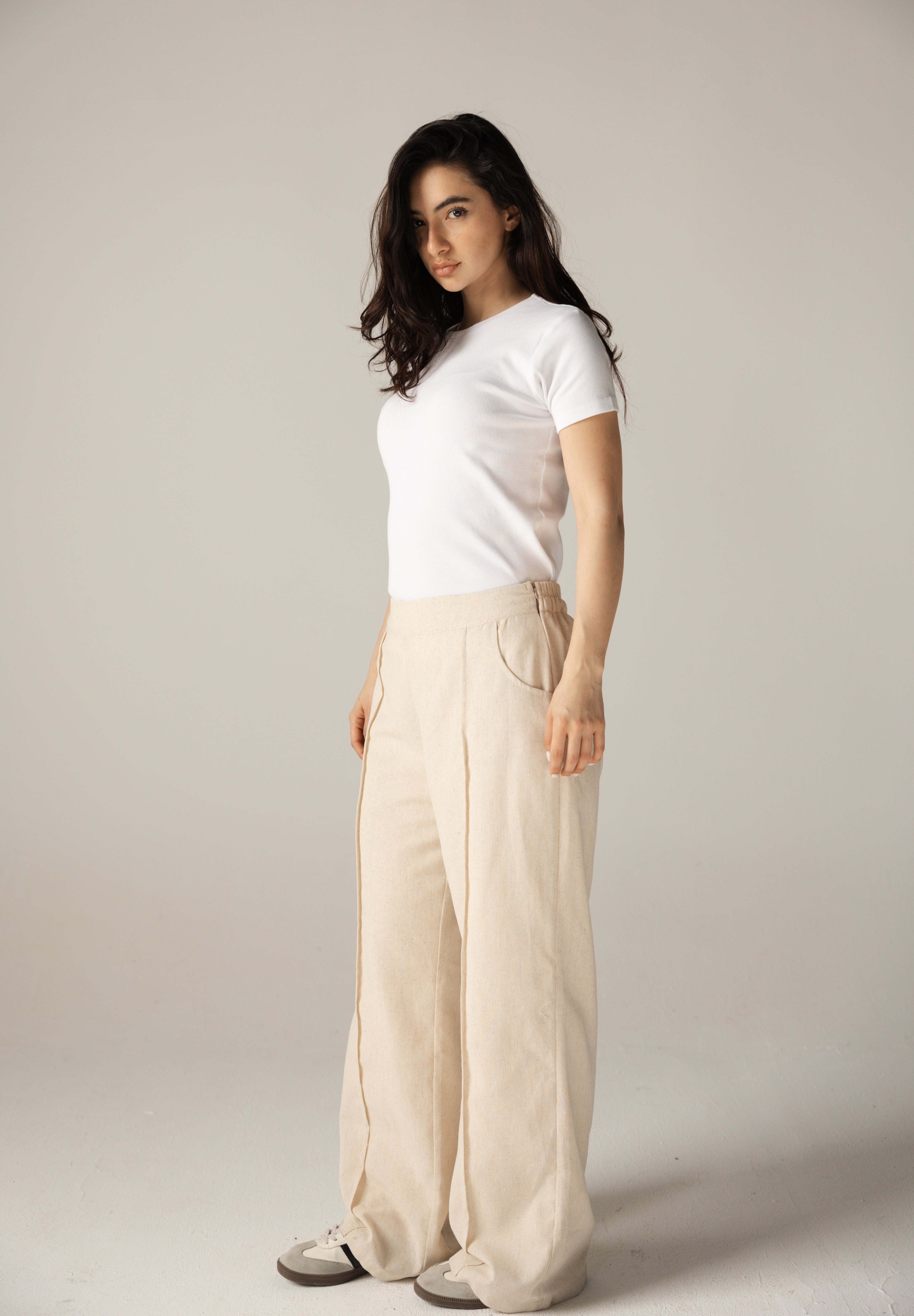 Sway Pants Beige - AB ESSENTIALS