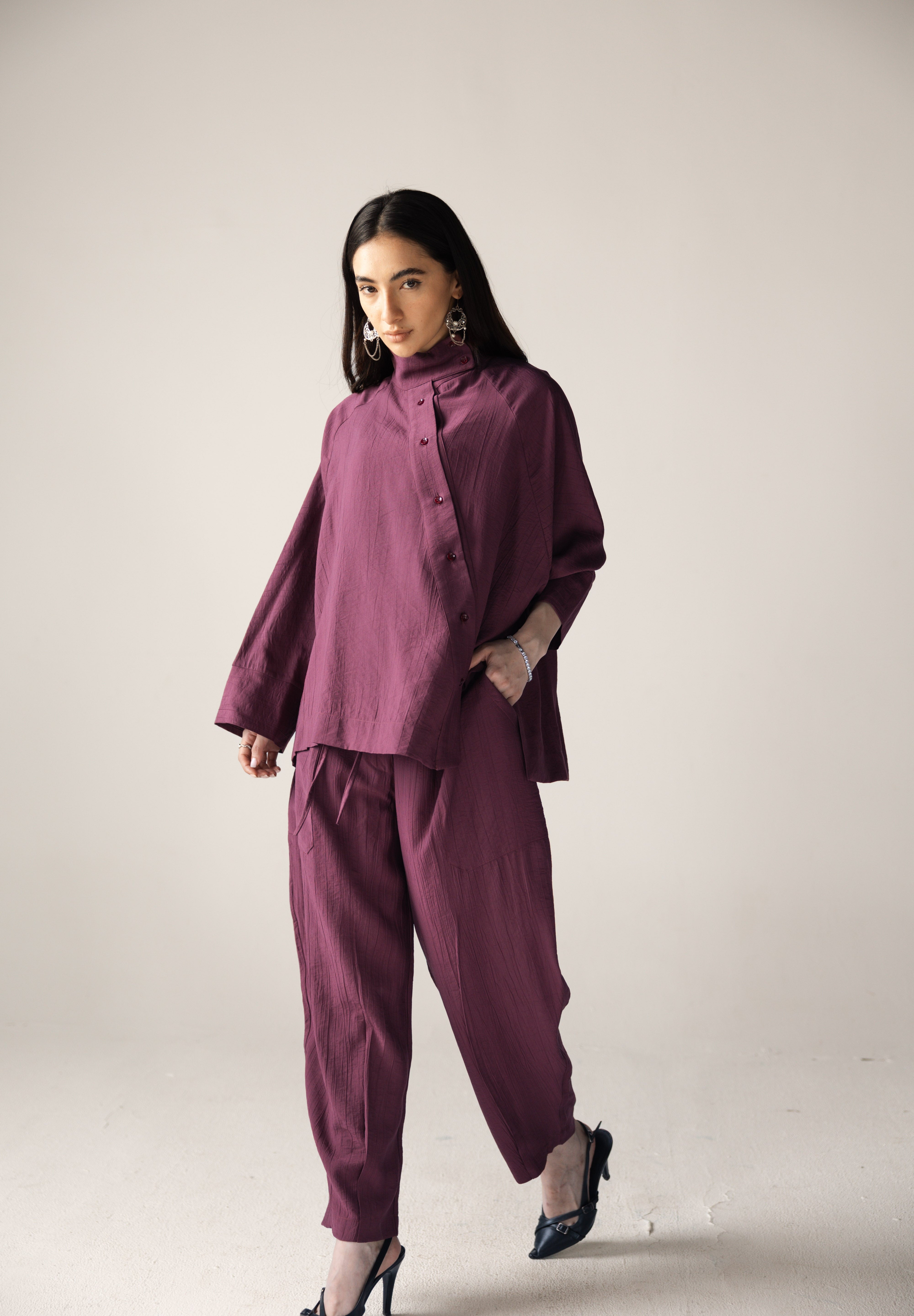 The Exhale Set Burgundy - AB ESSENTIALS