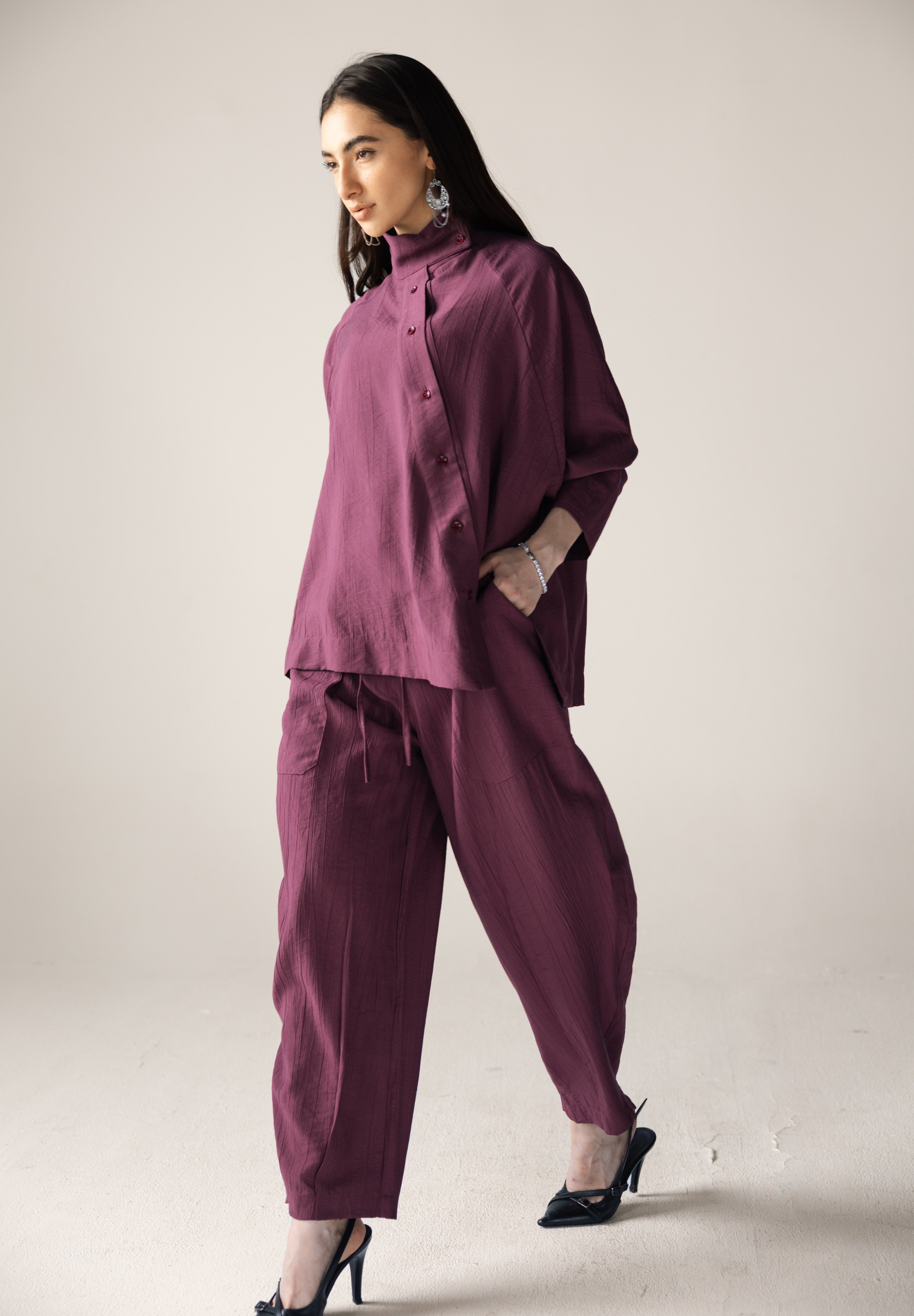 The Exhale Set Burgundy - AB ESSENTIALS