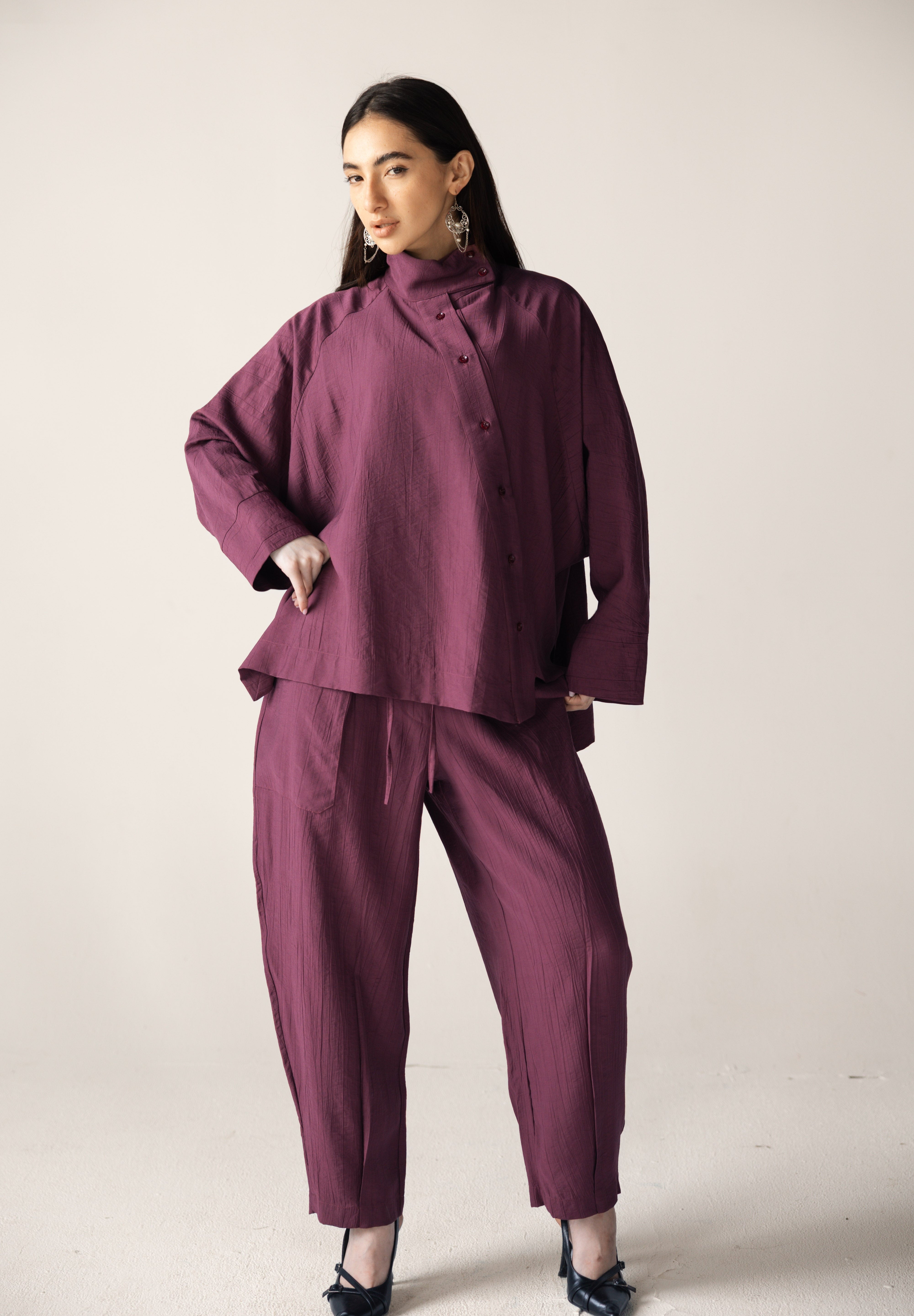 The Exhale Set Burgundy - AB ESSENTIALS