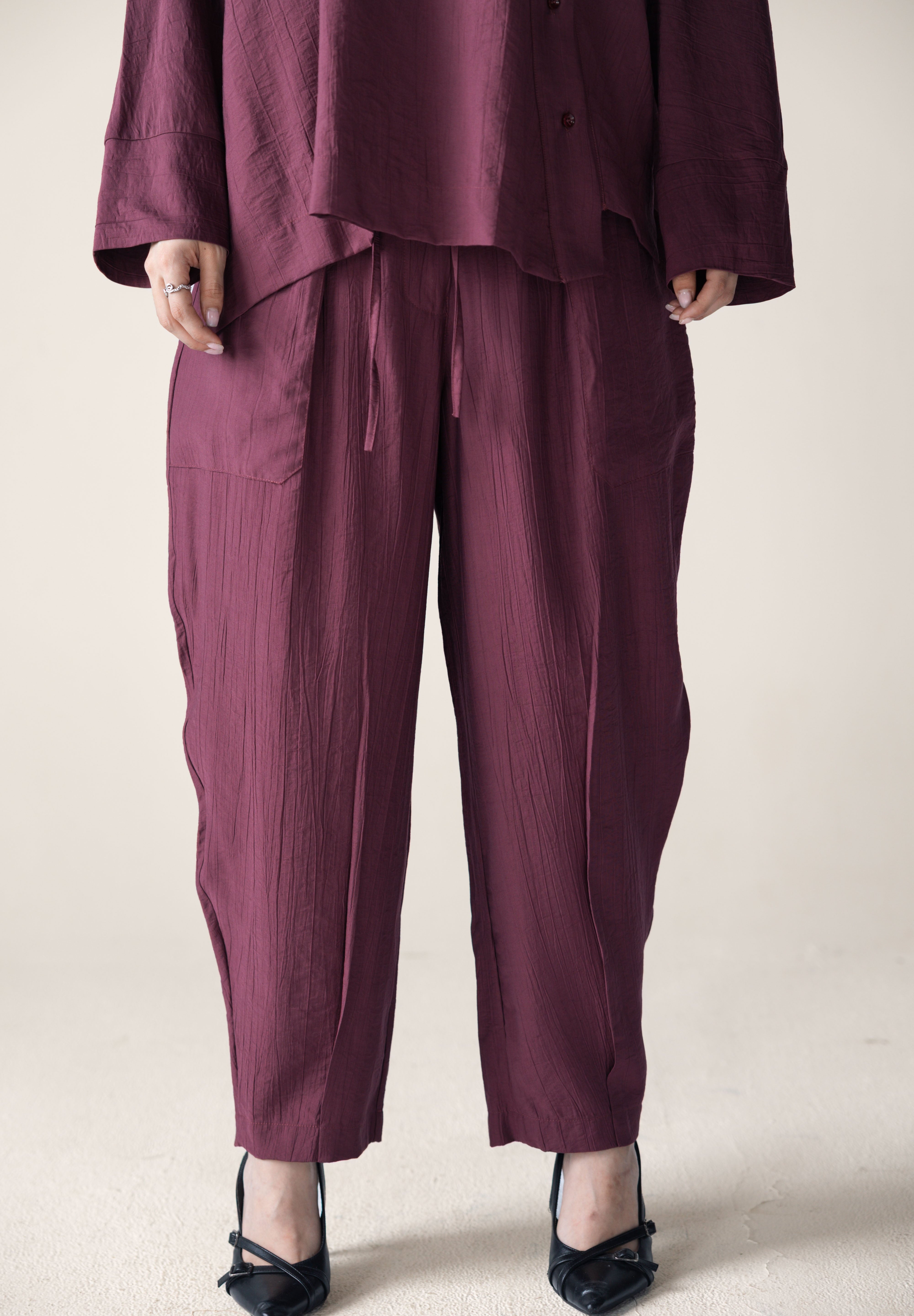 The Exhale Set Burgundy - AB ESSENTIALS