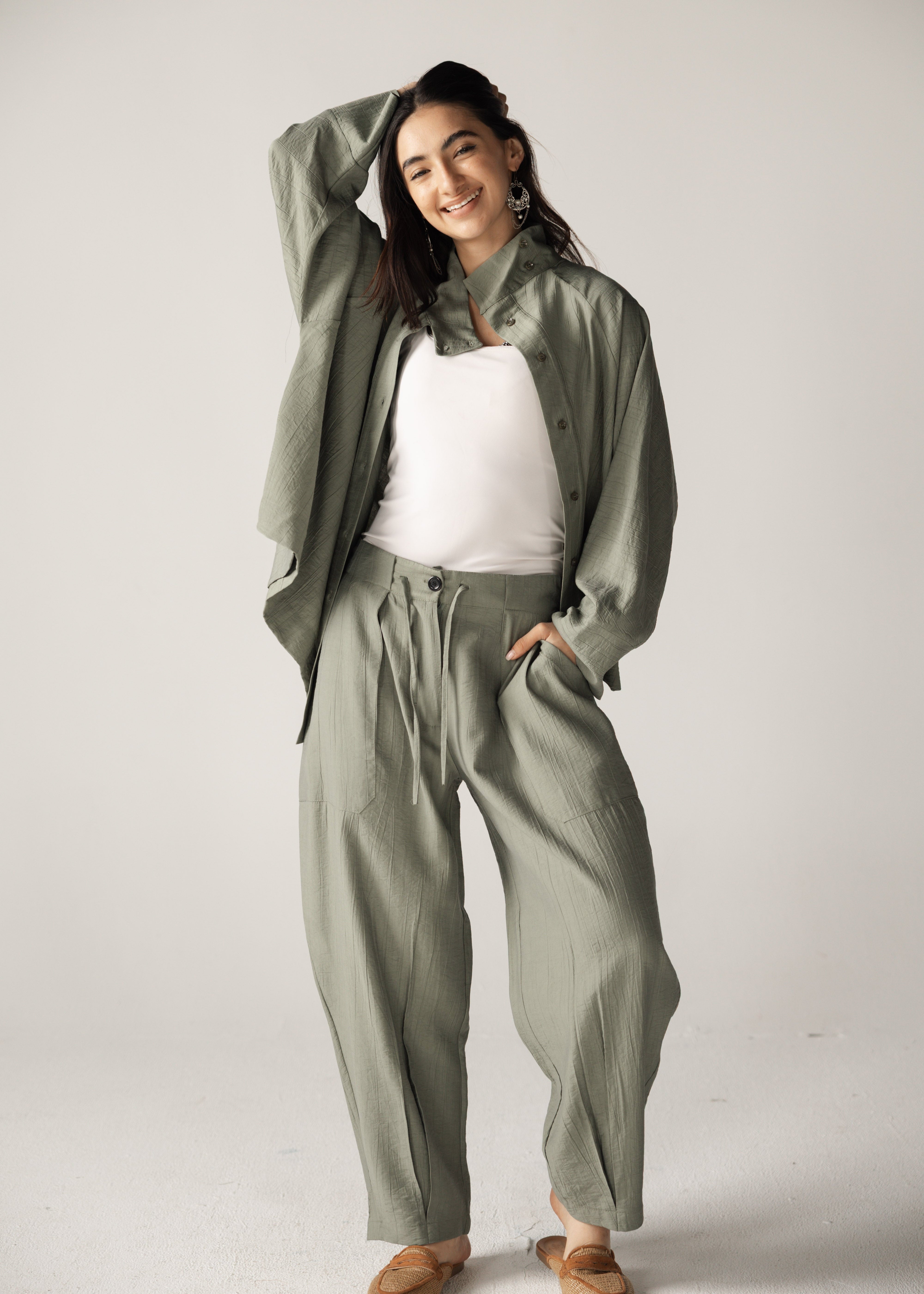 The Exhale Set Olive - AB ESSENTIALS