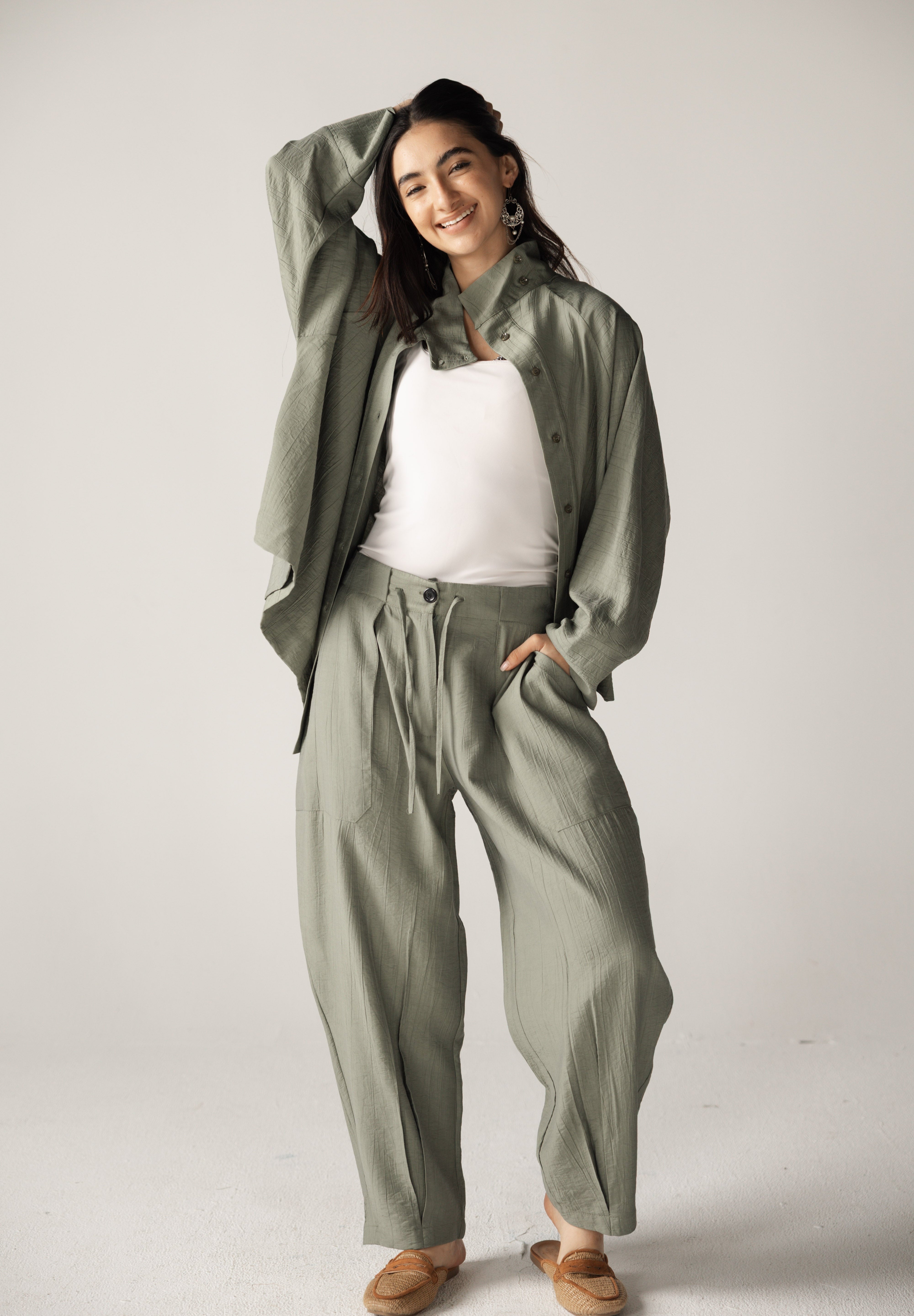 The Exhale Set Olive - AB ESSENTIALS