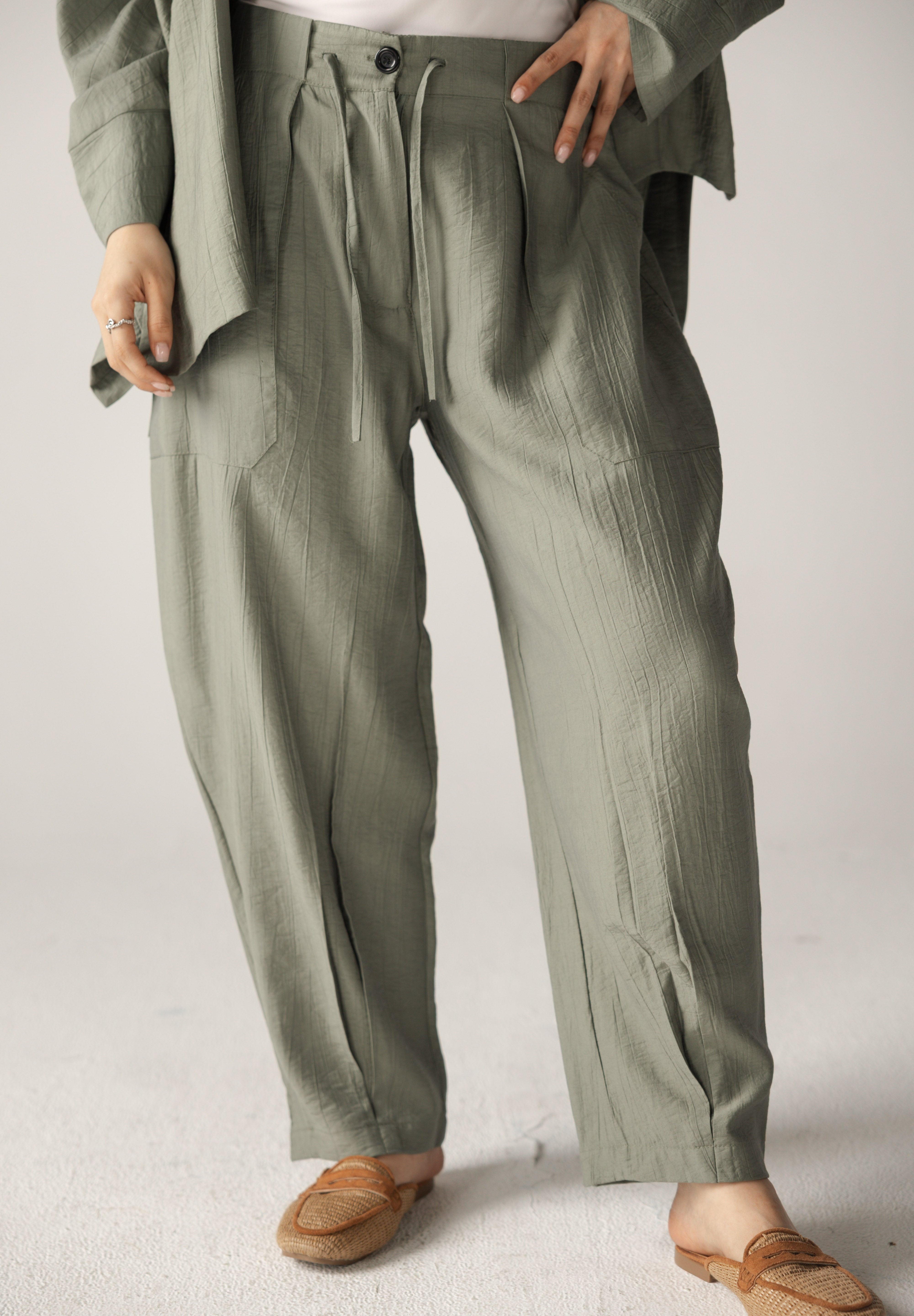 The Exhale Set Olive - AB ESSENTIALS