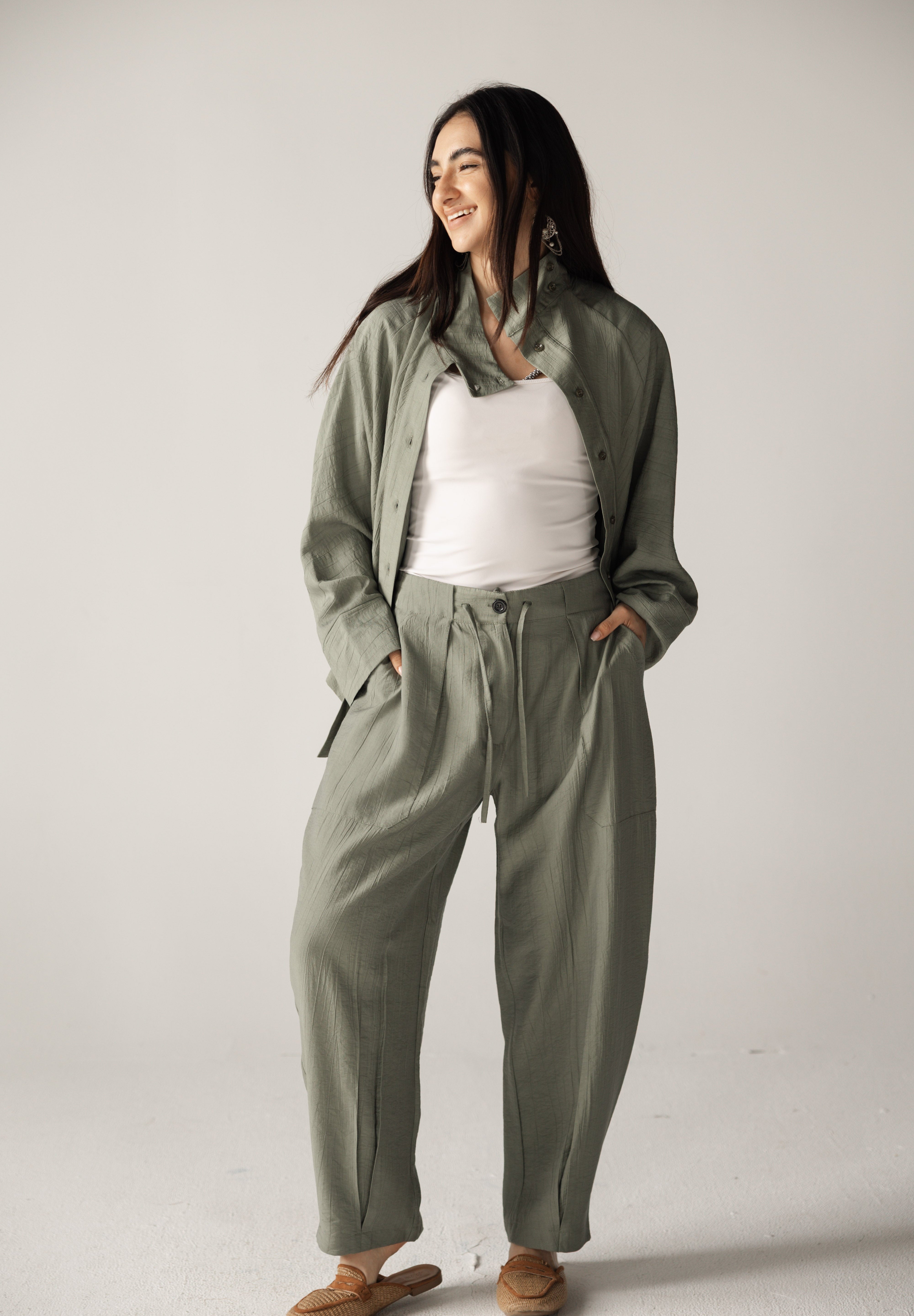 The Exhale Set Olive - AB ESSENTIALS