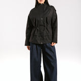 The Icon Gabardine Jacket Black - AB ESSENTIALS