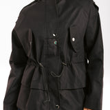 The Icon Gabardine Jacket Black - AB ESSENTIALS
