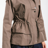 The Icon Gabardine Jacket Brown - AB ESSENTIALS