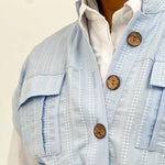 The Linen Pair Set Baby Blue - AB ESSENTIALS