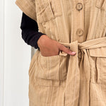 The Linen Pair Set Beige - AB ESSENTIALS