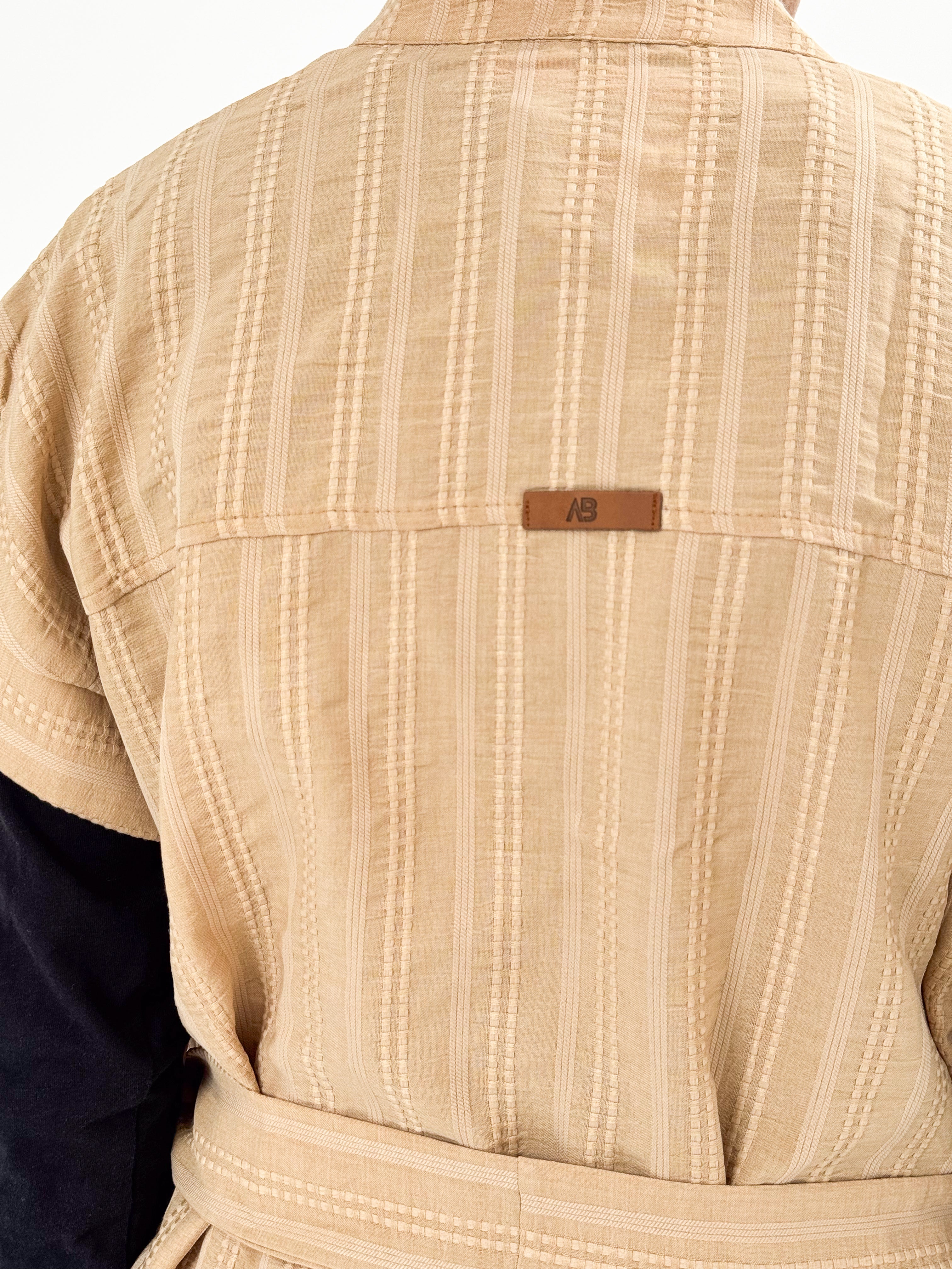 The Linen Pair Set Beige - AB ESSENTIALS