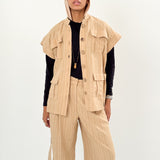 The Linen Pair Set Beige - AB ESSENTIALS