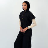 The Linen Pair Set Black - AB ESSENTIALS