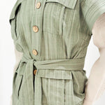The Linen Pair Set Olive - AB ESSENTIALS