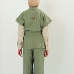 The Linen Pair Set Olive - AB ESSENTIALS