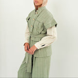 The Linen Pair Set Olive - AB ESSENTIALS