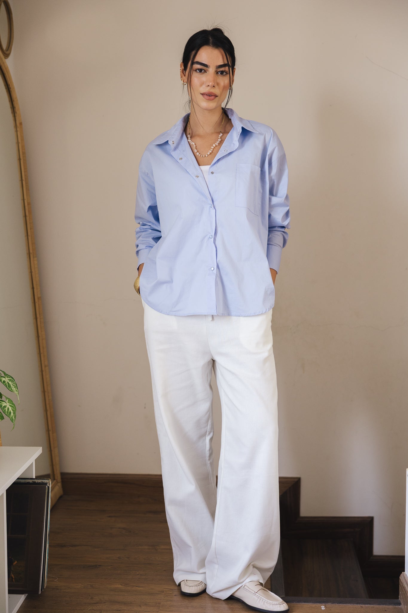 The Perfect Shirt Baby Blue - AB ESSENTIALS