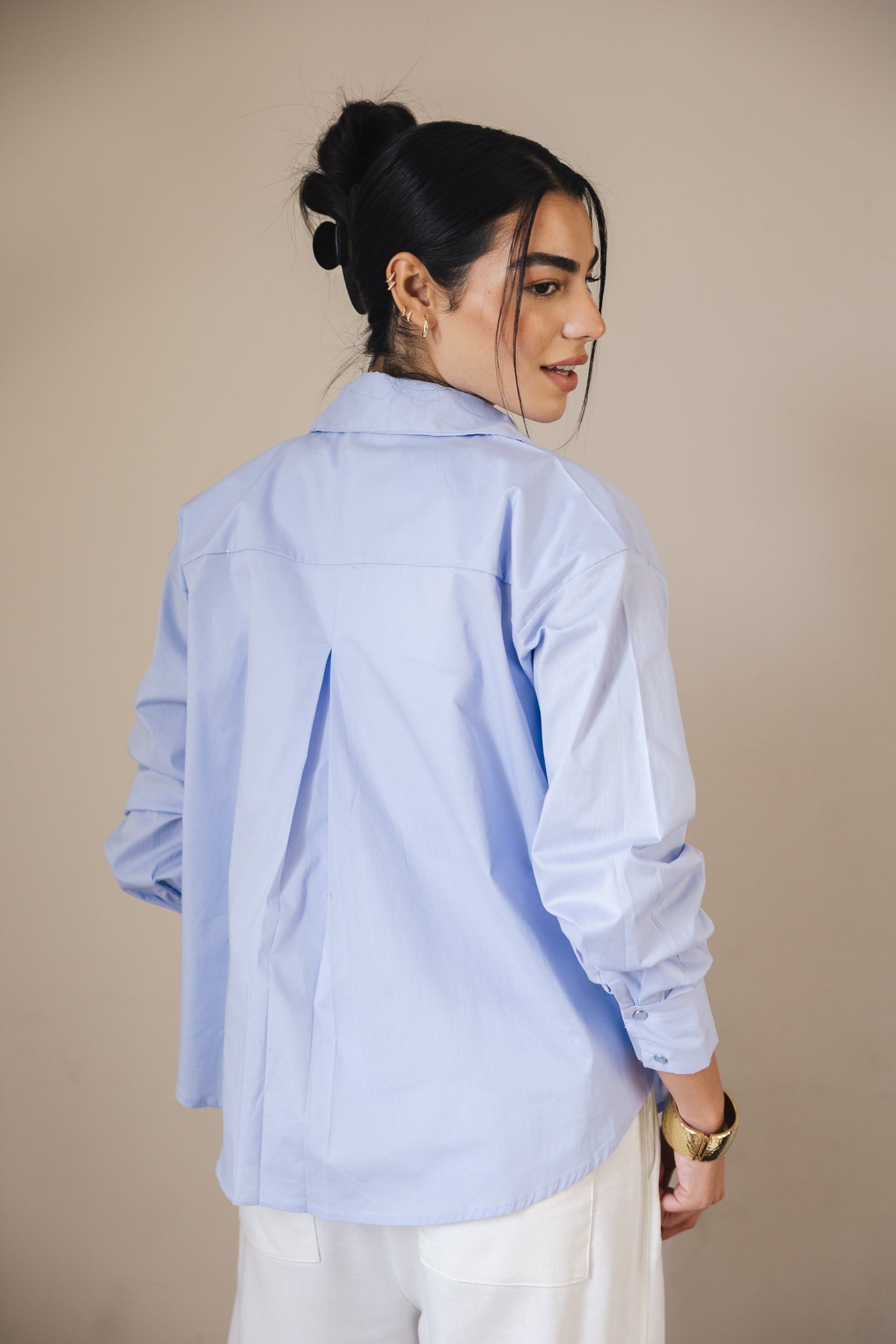 The Perfect Shirt Baby Blue - AB ESSENTIALS