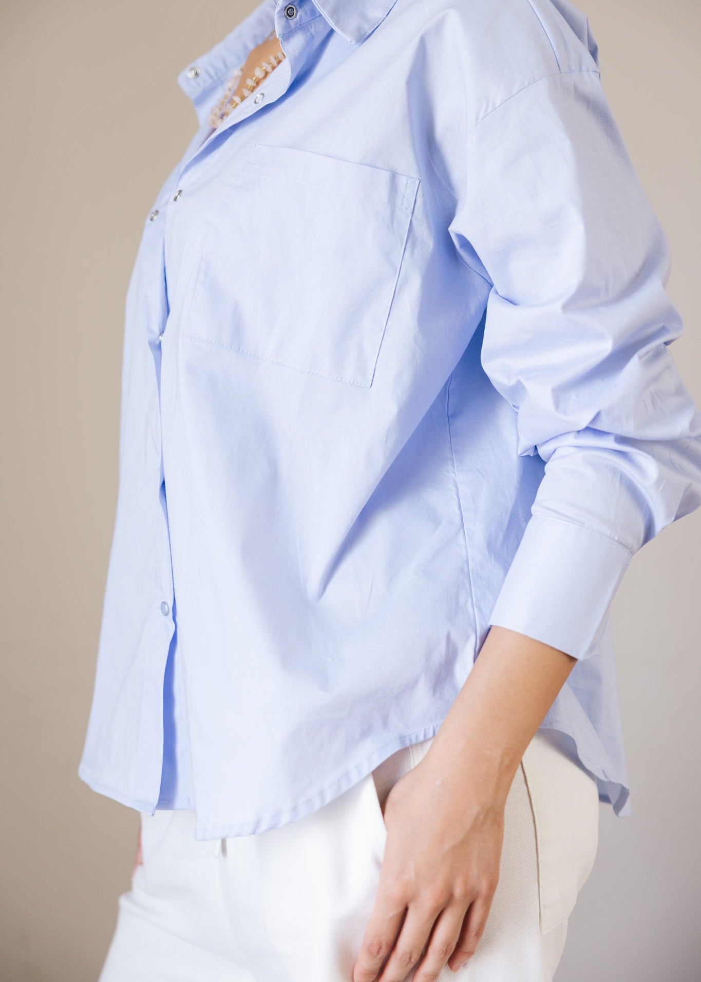 The Perfect Shirt Baby Blue - AB ESSENTIALS