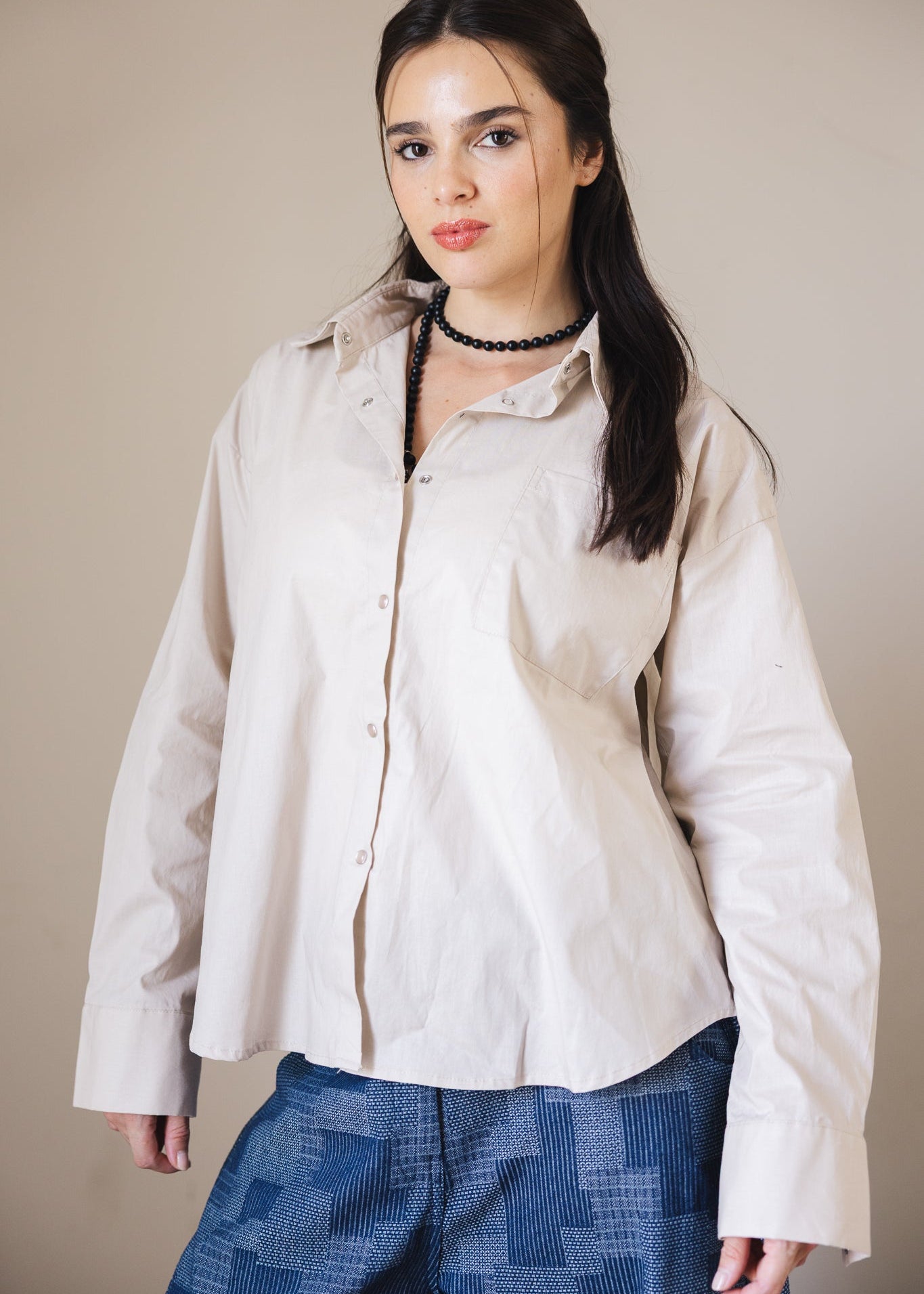 The Perfect Shirt Beige - AB ESSENTIALS