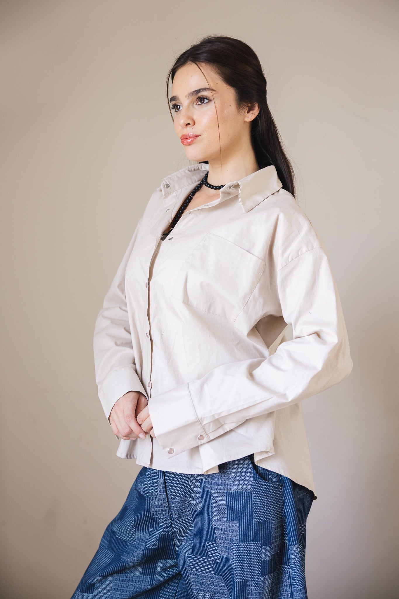 The Perfect Shirt Beige - AB ESSENTIALS