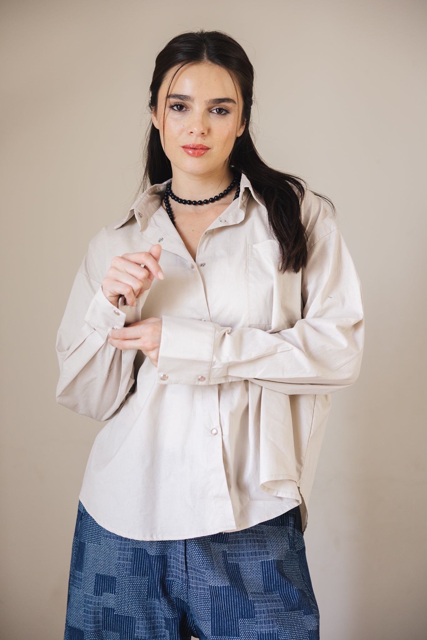 The Perfect Shirt Beige - AB ESSENTIALS