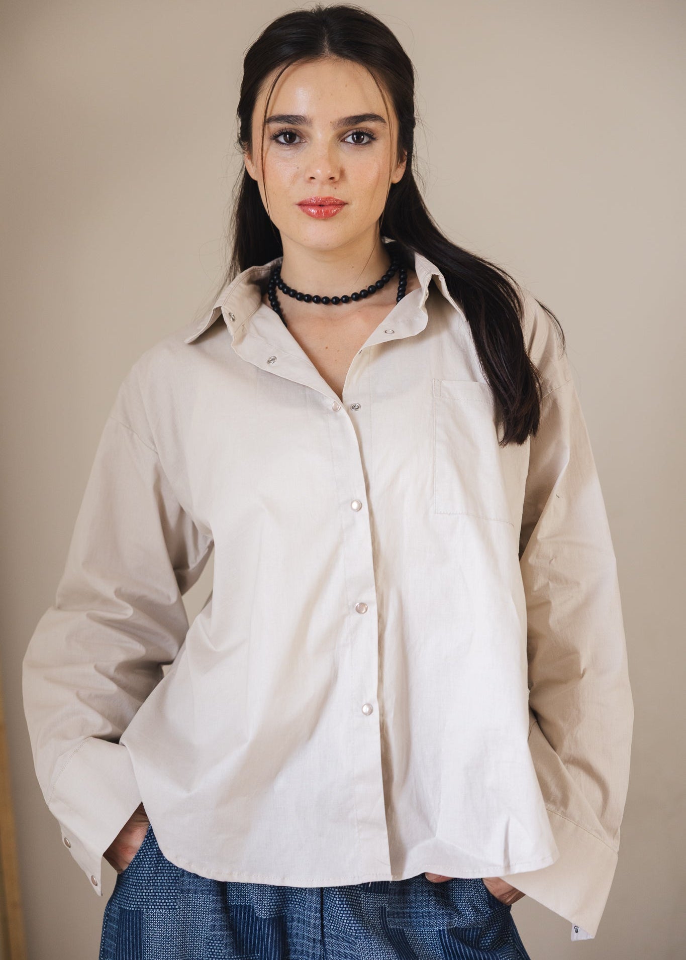 The Perfect Shirt Beige - AB ESSENTIALS