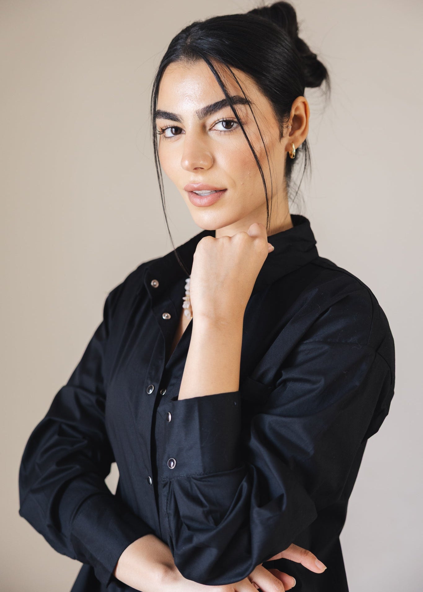 The Perfect Shirt Black - AB ESSENTIALS