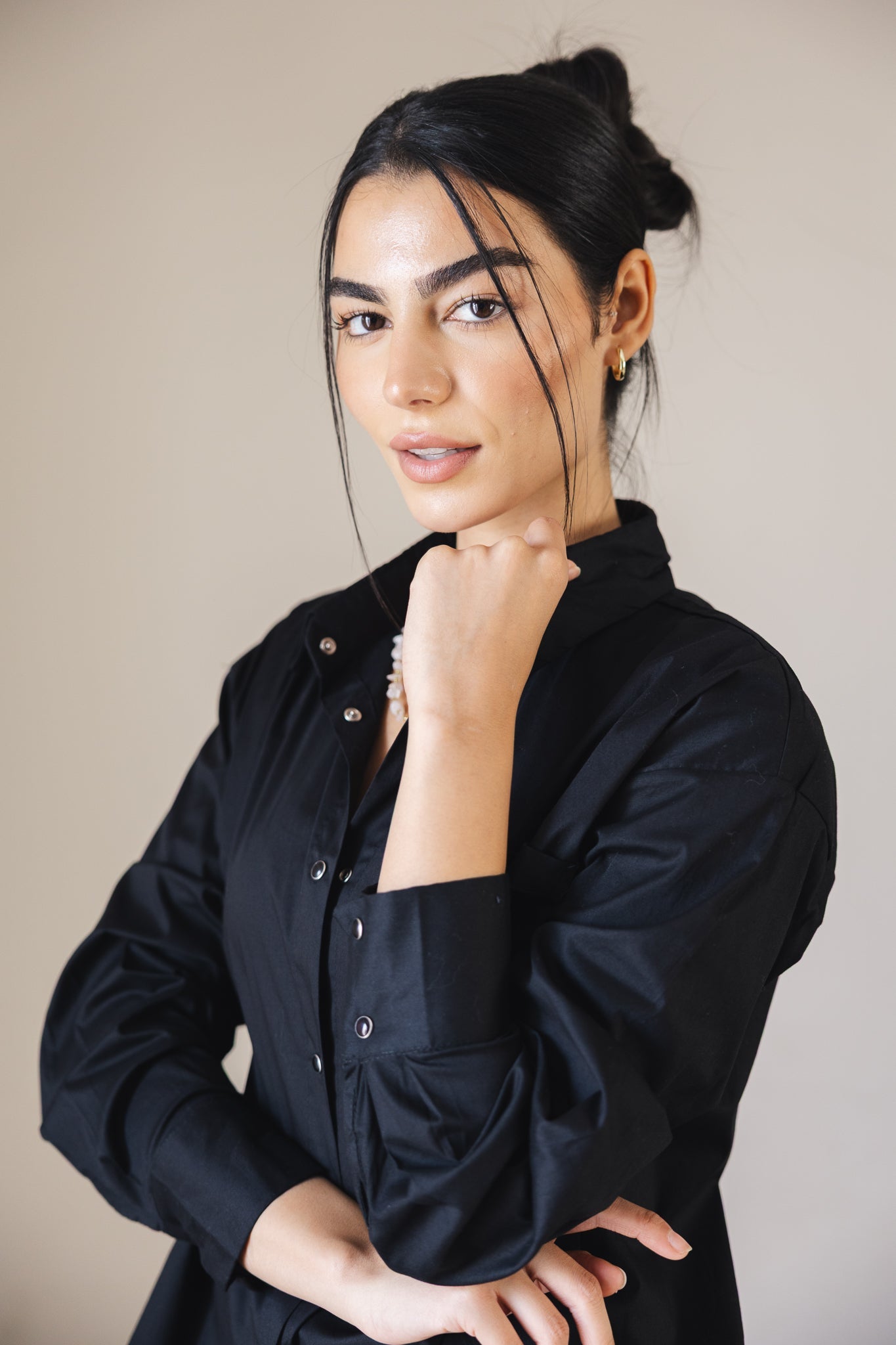 The Perfect Shirt Black - AB ESSENTIALS