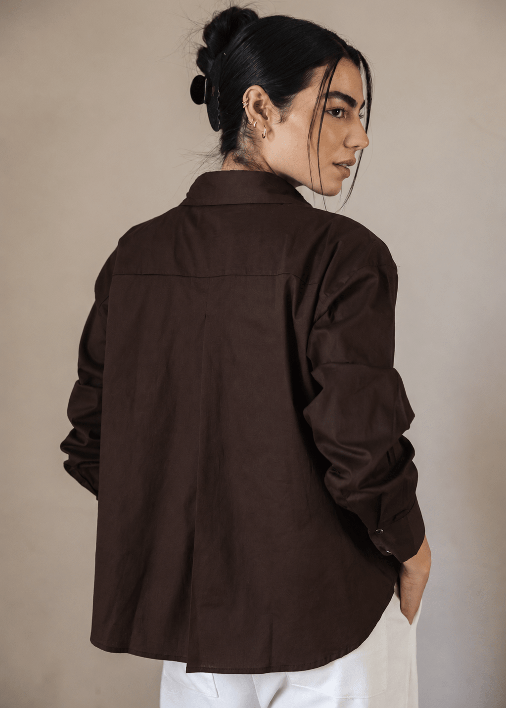 The Perfect Shirt Brown - AB ESSENTIALS