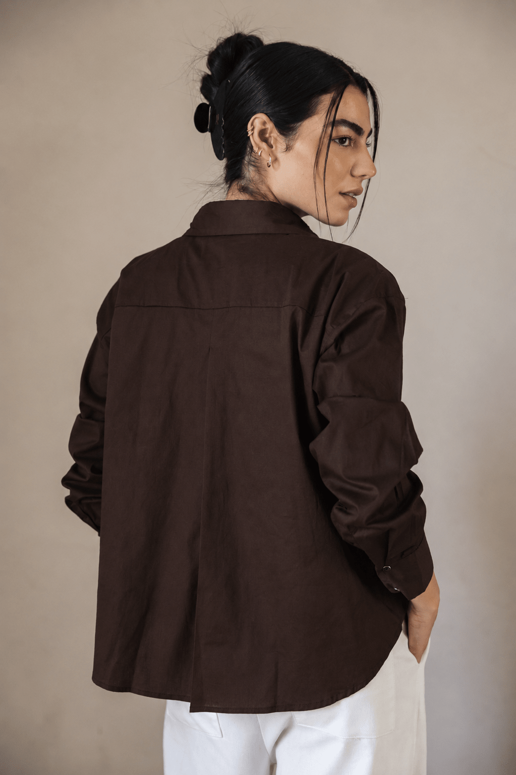 The Perfect Shirt Brown - AB ESSENTIALS