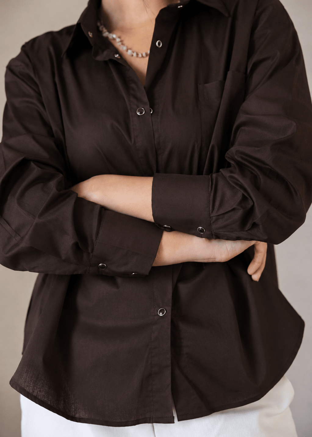 The Perfect Shirt Brown - AB ESSENTIALS