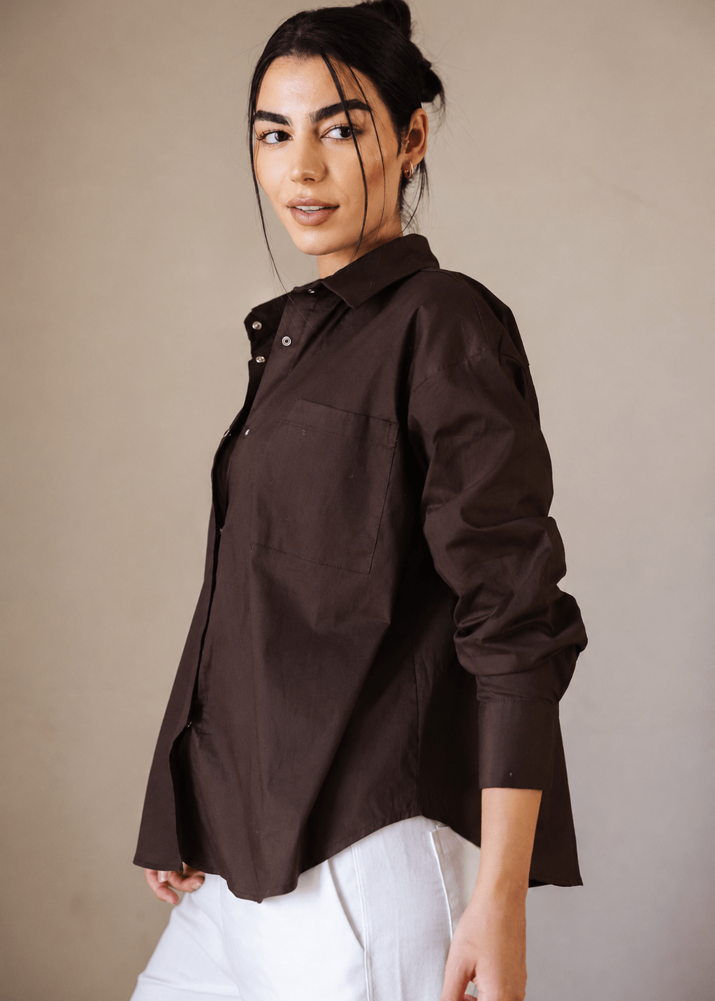 The Perfect Shirt Brown - AB ESSENTIALS