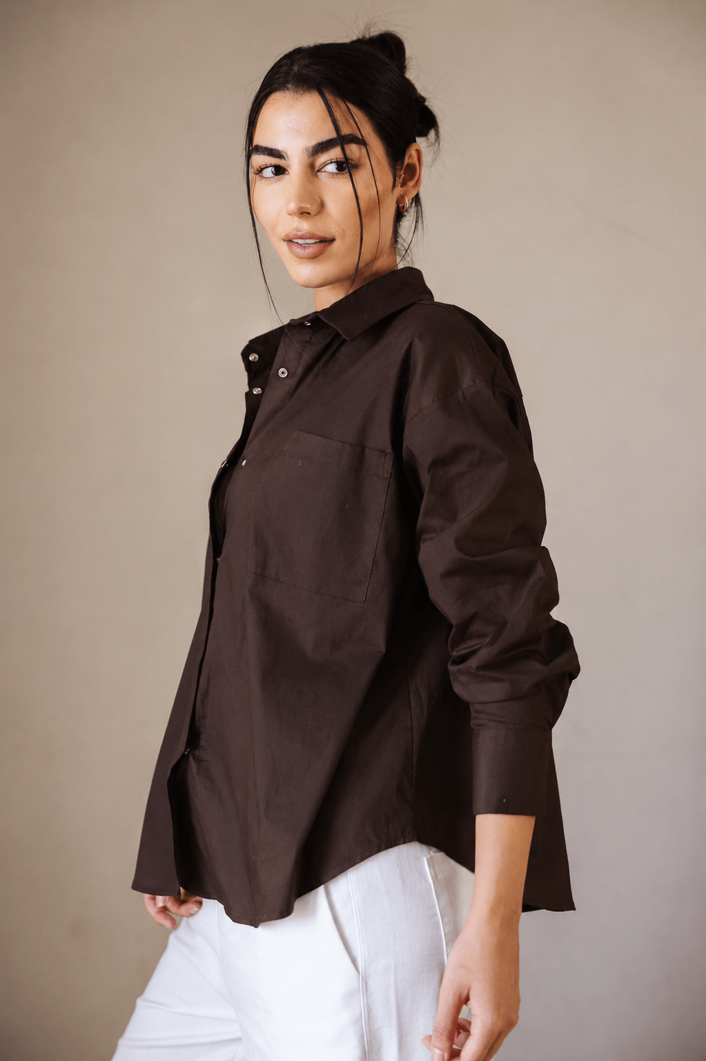 The Perfect Shirt Brown - AB ESSENTIALS