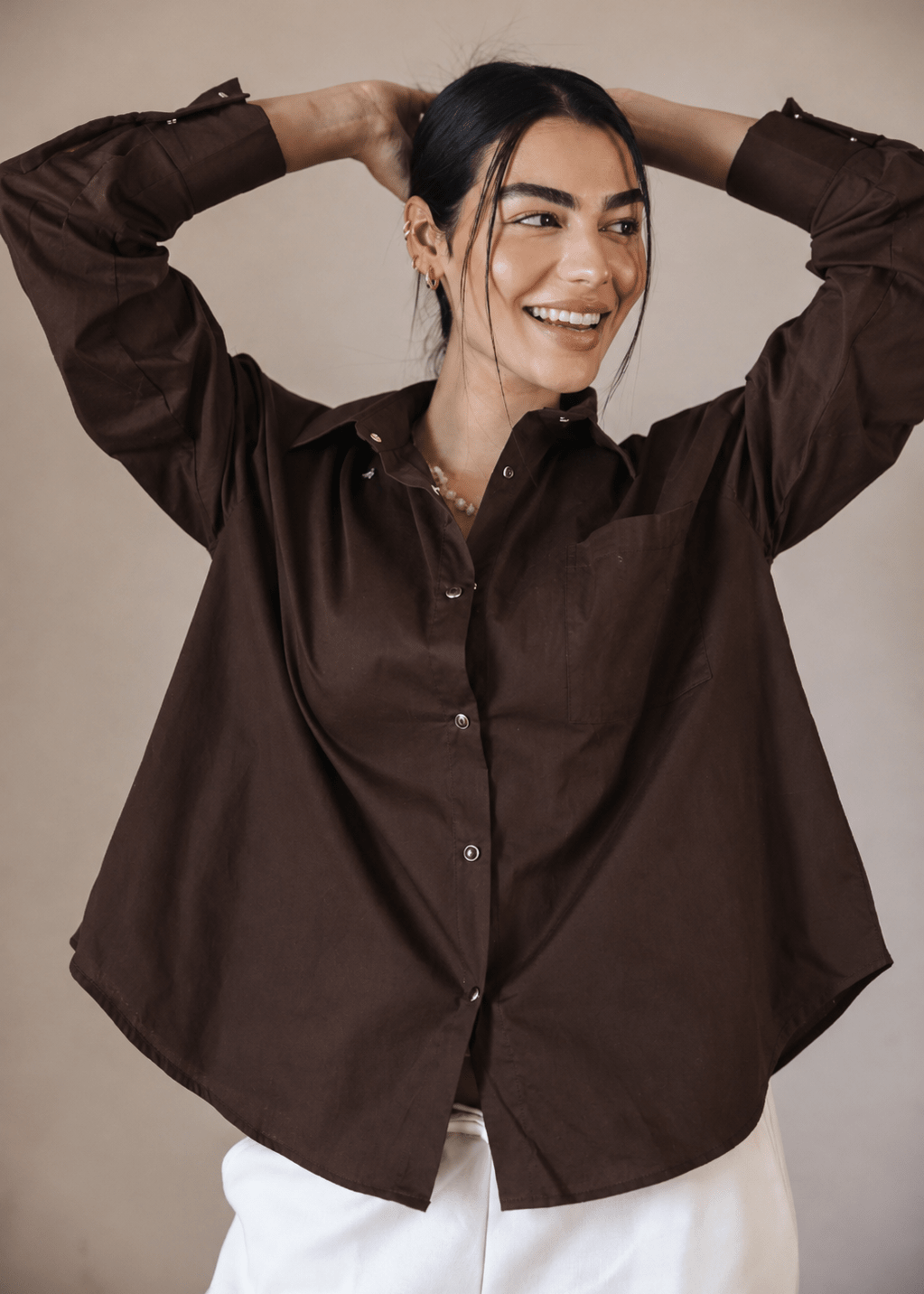 The Perfect Shirt Brown - AB ESSENTIALS