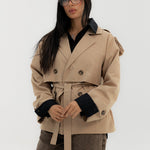 Trench Jacket Beige - AB ESSENTIALS