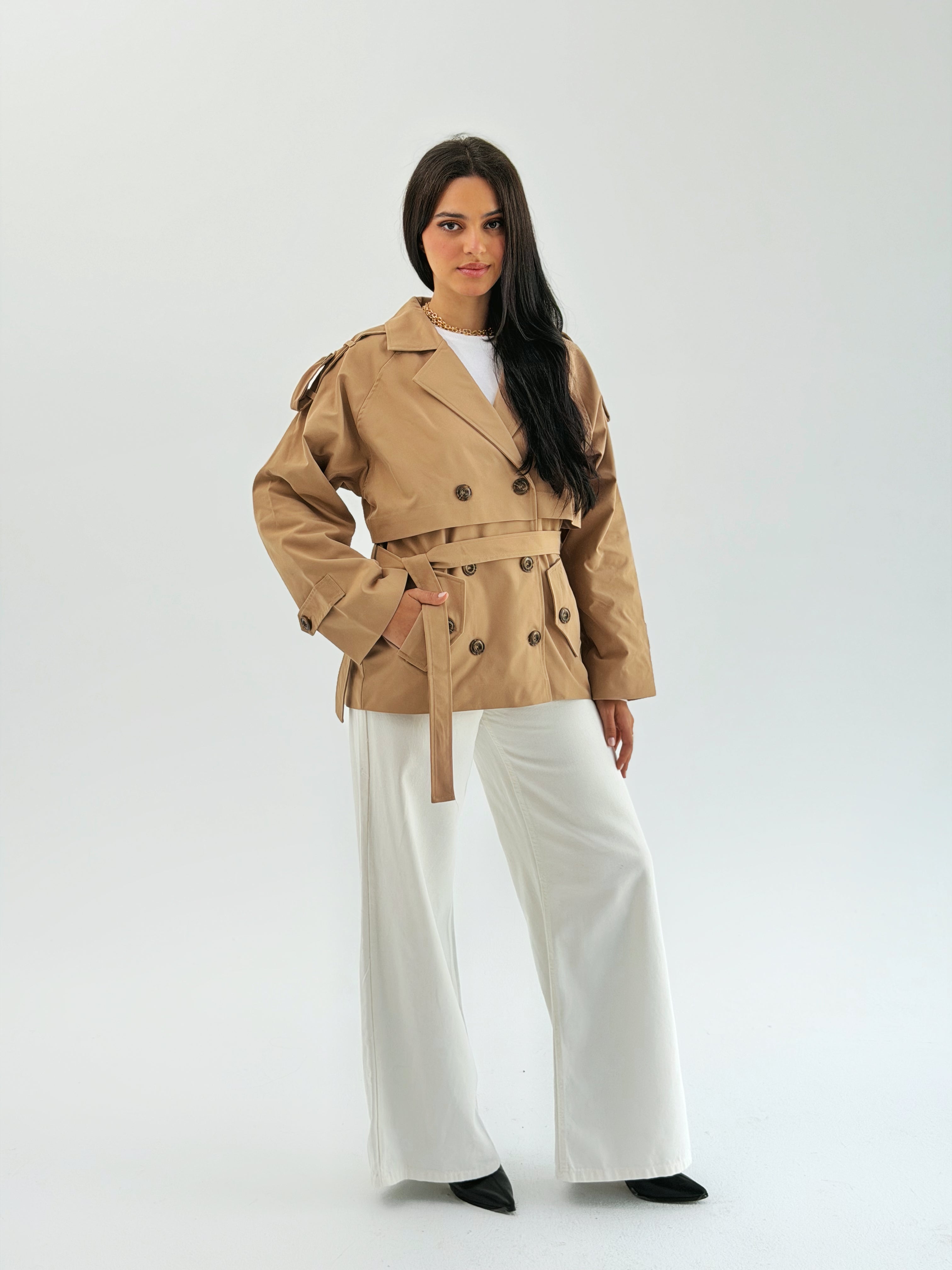 Trench Jacket Beige - AB ESSENTIALS