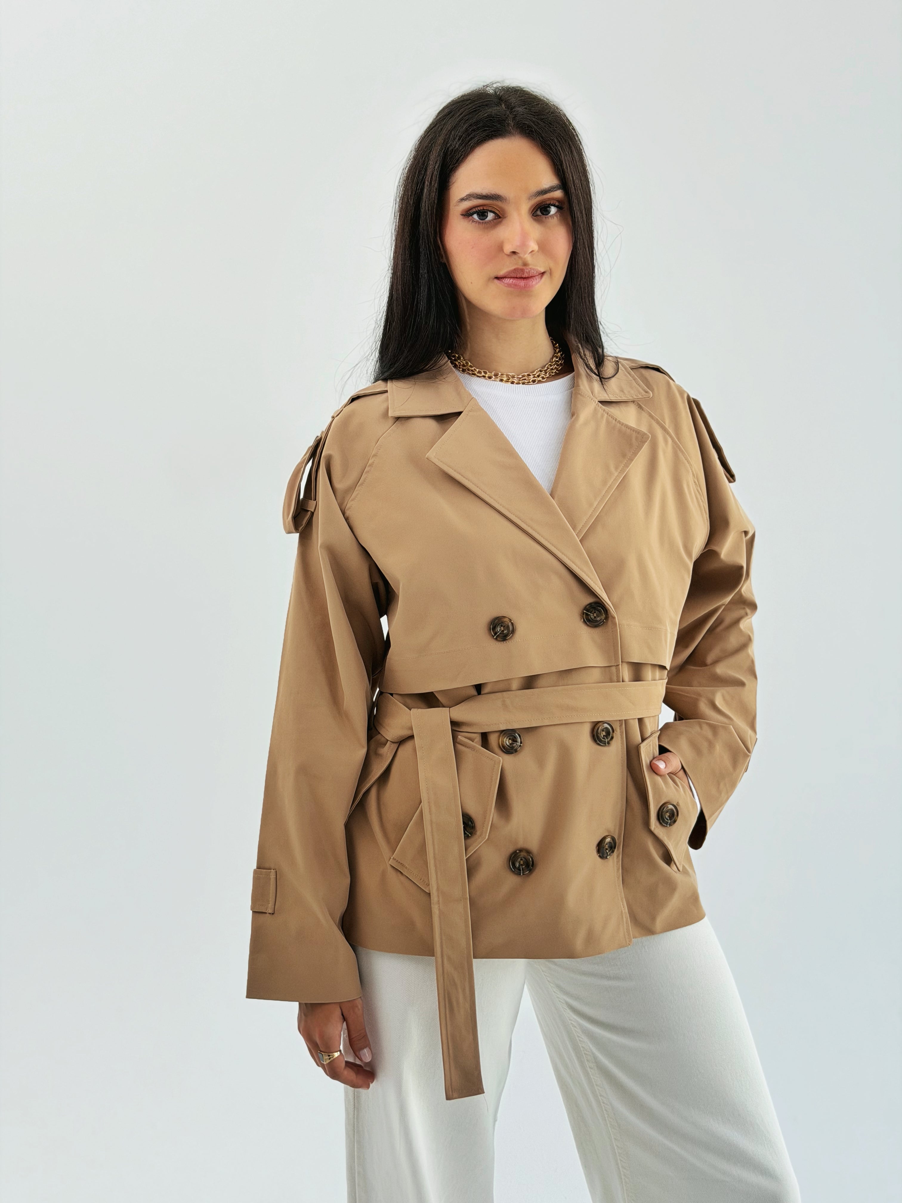 Trench Jacket Beige - AB ESSENTIALS