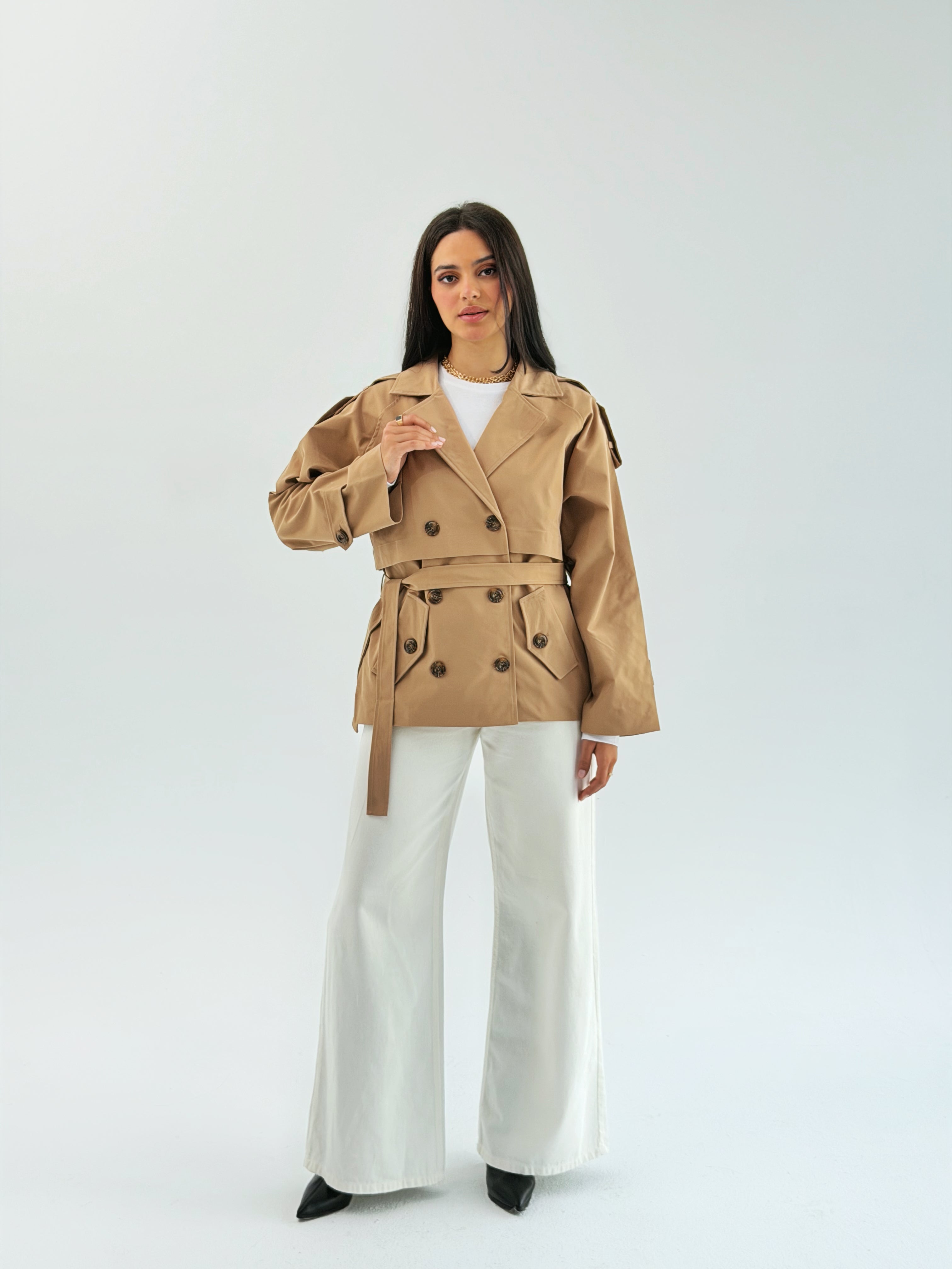 Trench Jacket Beige - AB ESSENTIALS