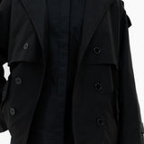 Trench Jacket Black - AB ESSENTIALS