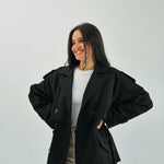 Trench Jacket Black - AB ESSENTIALS