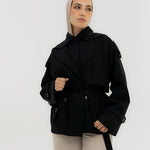 Trench Jacket Black - AB ESSENTIALS